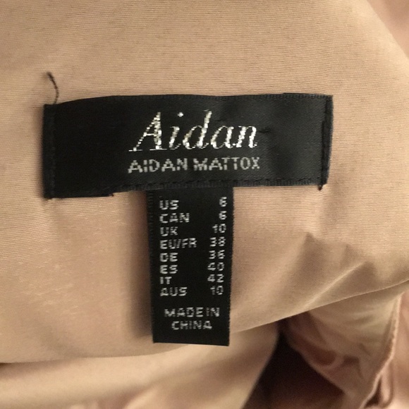 Nude Aidan Mattox midi cocktail dress - Picture 5 of 7